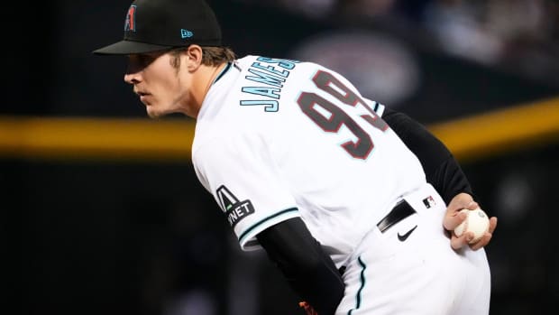 Drey Jameson pitches against Phillies in 7th inning, June 15, 2023